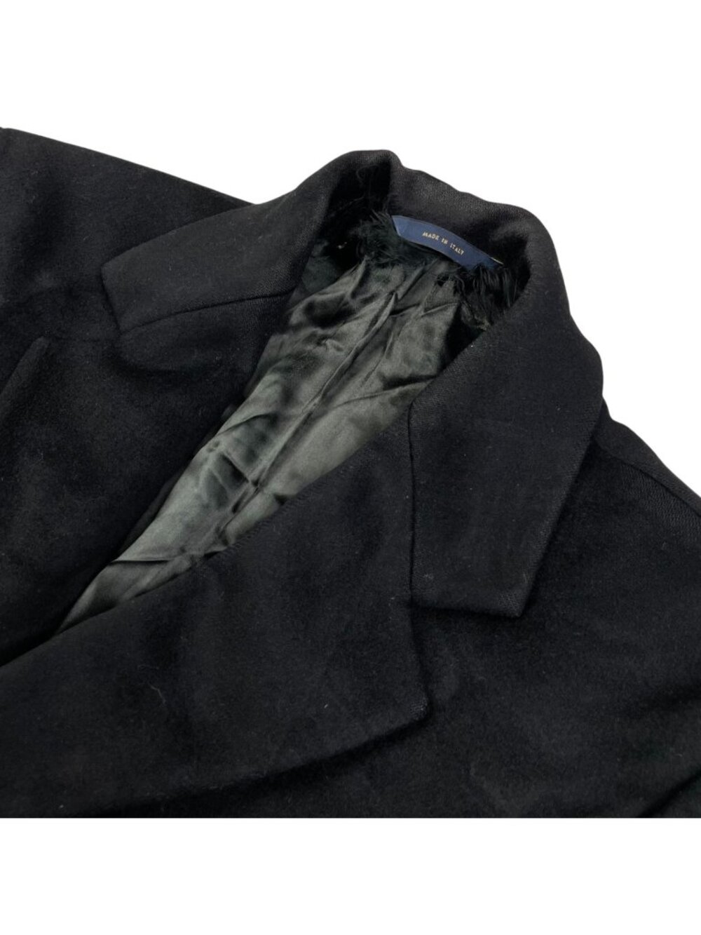 Brooks Brothers Men’s Loro Piana Wool Storm System Trench Coat Black •Italy• 36S